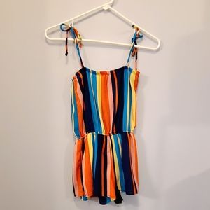 Multicolor girls romper